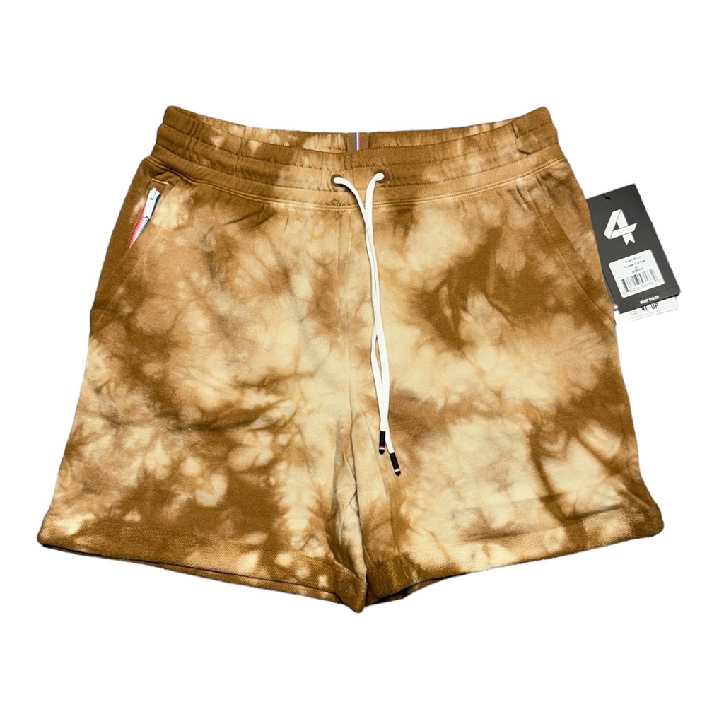 Fourlaps Rush Short Womens Size Medium Russet Tie Dye‎ NWT Pockets 5" Inseam